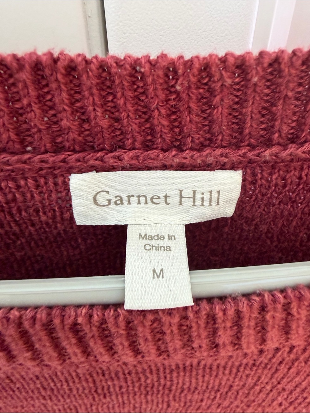 Garnet Hill Sweater Skyline Linen Organic Cotton wave stripes medium $128 - Picture 3 of 9